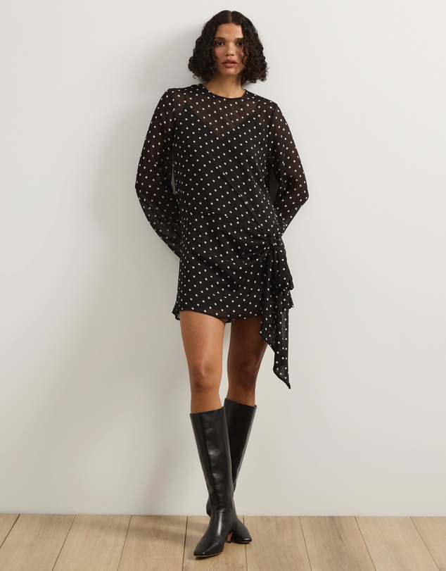 Atmos&Here - Jordi Mini Georgette Spot Dress