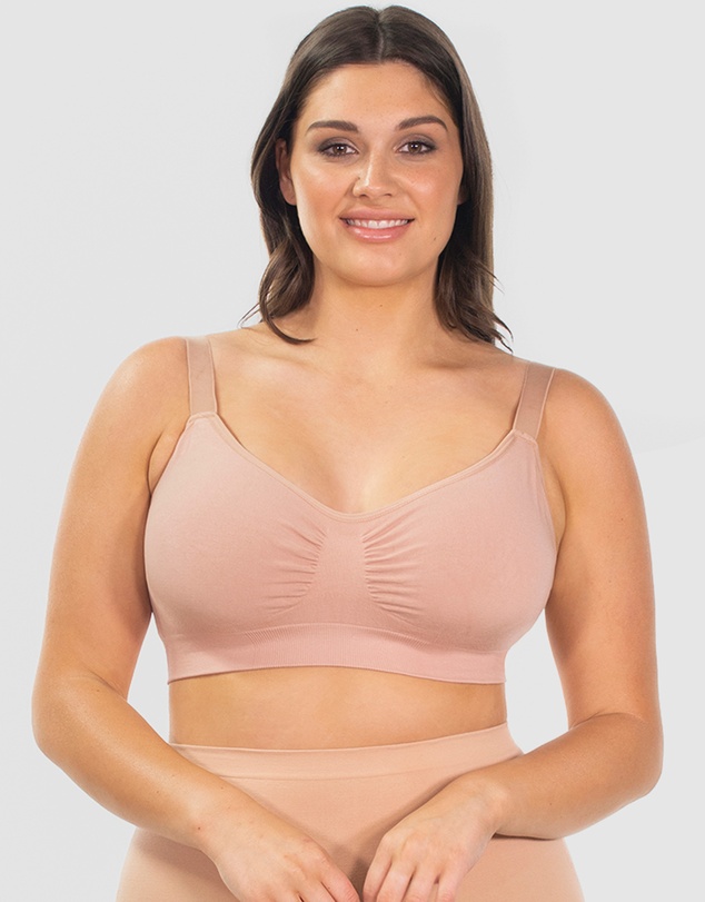 B Free Intimate Apparel - Wire-free Bamboo Padded Bra (B-C-D-DD-E-F-G-H) Cup