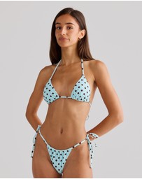 Vacay Swimwear - Rio Top Blue Polka