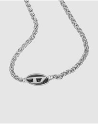 Diesel - Steel Silver Tone Necklace