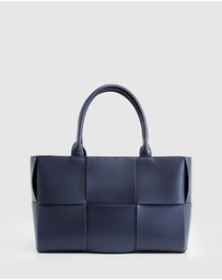 Belle & Bloom - Long Way Home Woven Tote - Navy