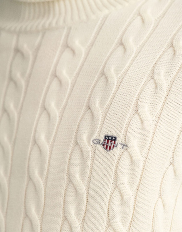 Gant - Cotton Cable Turtleneck Knit