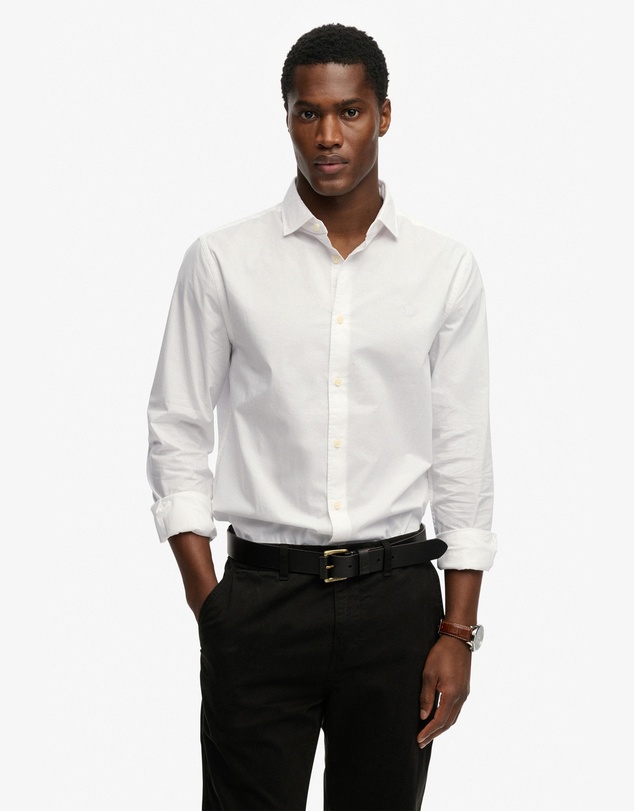 Superdry - Cut Away Poplin Long Sleeve Shirt