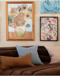 Bambury - Eva Square Cushion Blue