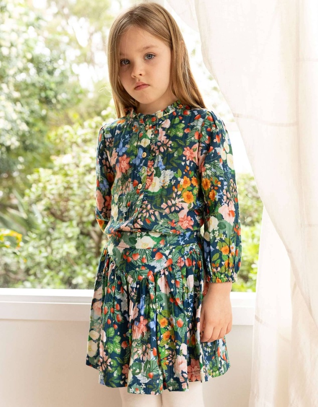 Alex & Ant - Hazel Skirt - Strawberry Navy
