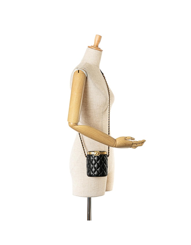 Chanel - Pre-Loved Mini Lambskin Crown Box Bag