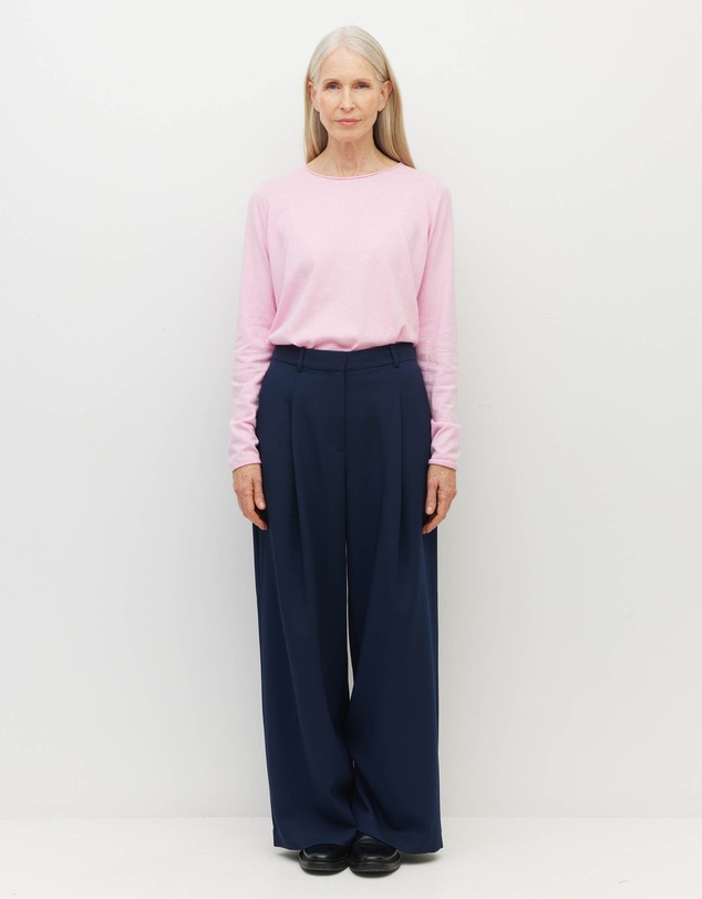 JH Lounge - JHL Crew L/S T (Fine Cotton Cashmere) Candy Marle