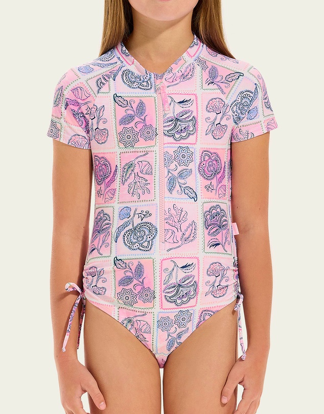 Seafolly - Bloom Floral Paddlesuit - Teens