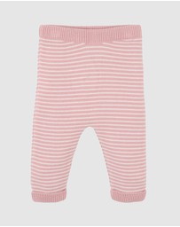 Bebe by Minihaha - Fern Stripe Organic Knitted Leggings - Babies
