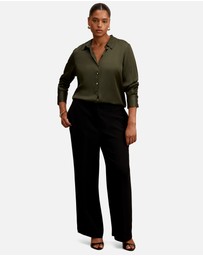 Forever New Curve - Coco Curve Satin Shirt