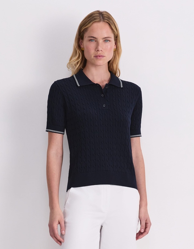 Sportscraft - Chiffon Cotton Cable Polo