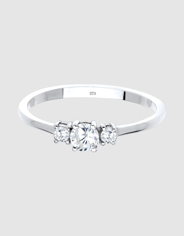 Elli Jewelry - Ring Zirconia 925 Sterling Silver