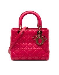 Pre-Loved by Azura Reborn - Pre-Loved Medium Lambskin Cannage Lady Dior