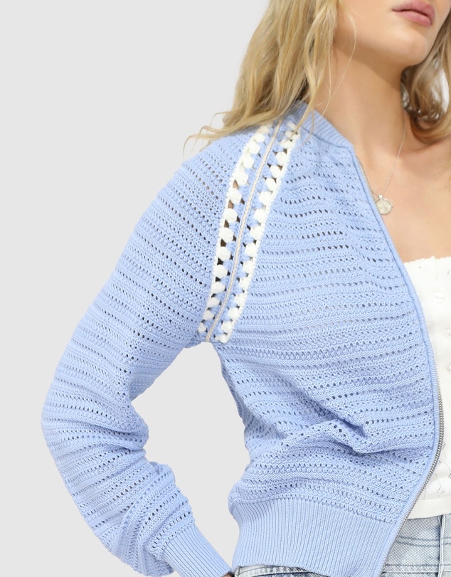Belle & Bloom - Meadow Breeze Zip Knit
