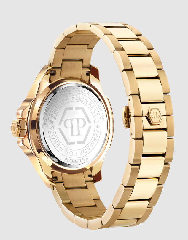 Philipp Plein - Philipp Plein Majesty 45mm Gold-Tone Dial Gold-Tone Stainless Steel Bracelet Watch