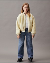 Calvin Klein Jeans - Girls Reversible Teddy Bomber Jacket