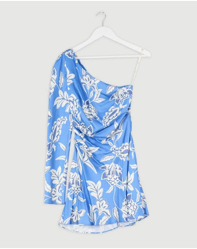 Revibe - Repaired KIVARI Ren One Sleeve Mini Dress - AU 6
