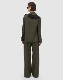 CAMILLA AND MARC - Una Straight Leg Pin Tuck Trousers