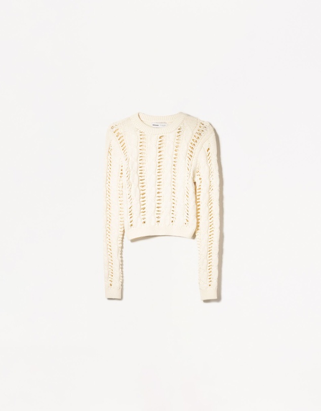 Bershka - Cable-knit Sweater