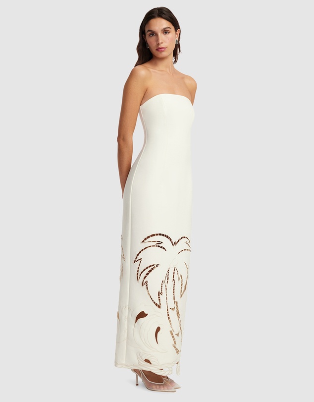 LEO LIN - Ava Applique Bustier Maxi Dress