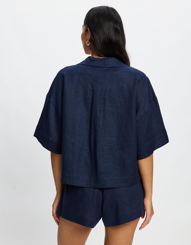 White By FTL - Bay Linen Shirt
