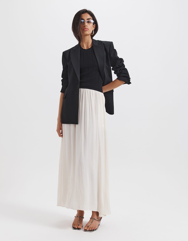 SABA - Lillian Mixed Media Midi Dress