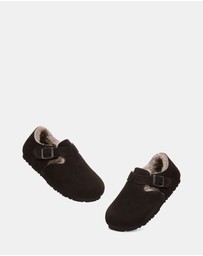 EVERAU - EverAU Ugg Hazora Cow Suede Upper Loafer Oxfords Flats