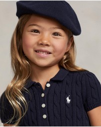 Polo Ralph Lauren - Cable-Knit Cotton Polo Sweater Dress - Kids - The Iconic Exclusive