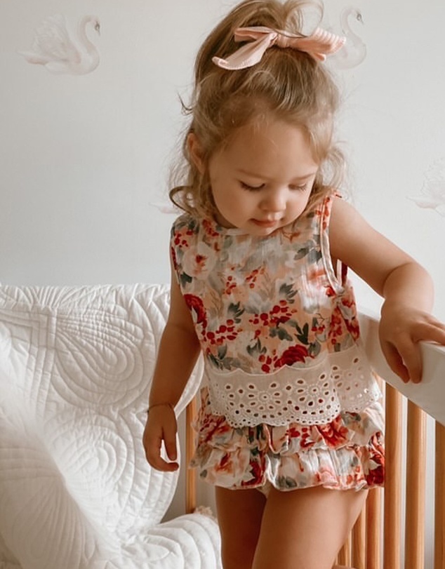 WITH LOVE FOR KIDS - Cotton Muslin Lace Top - Babies - Kids