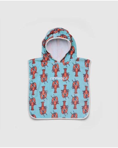 Crywolf - BABY HOODED TOWEL Little Lobsters