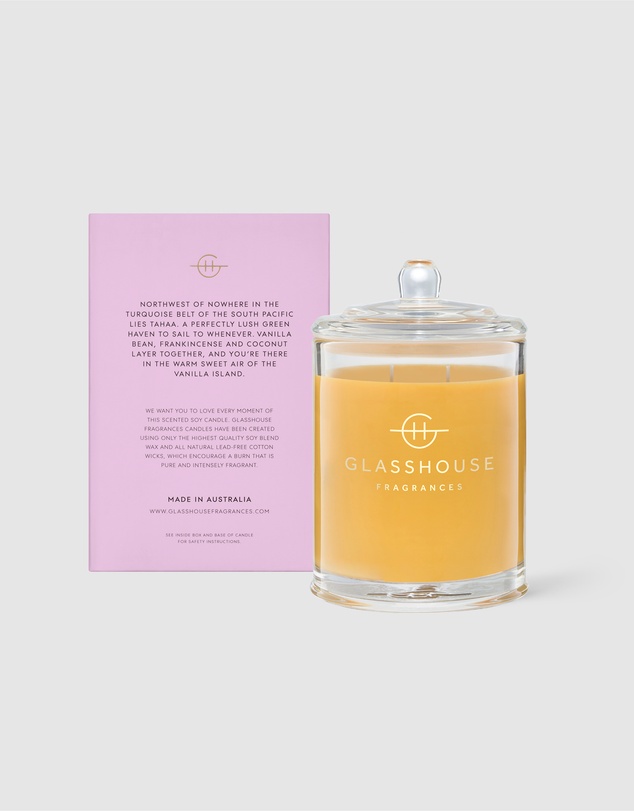 Glasshouse Fragrances - A Tahaa Affair 380g Soy Candle