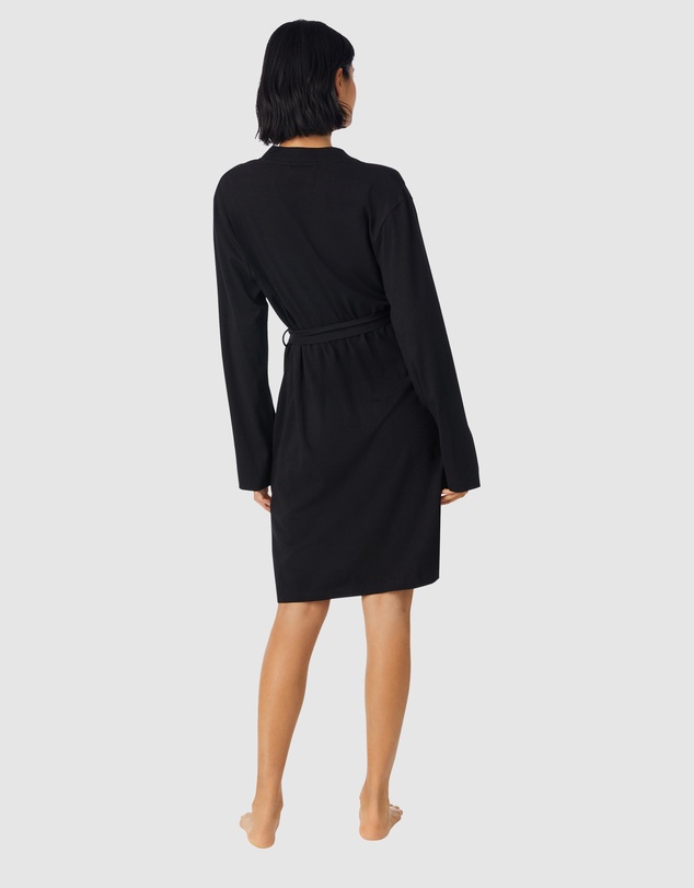 DKNY - Cotton & Viscose Jersey Short Dressing Gown Lounge Robe