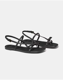 Kate Spade - Loop Smooth Leather Flat Sandals
