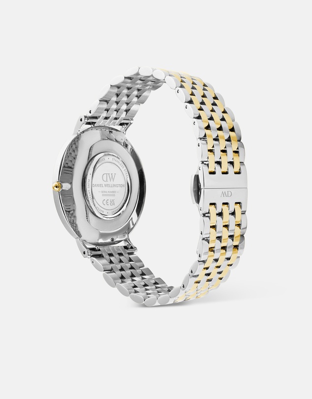 Daniel Wellington - Classic 40mm 7-Link Emerald Two-Tone