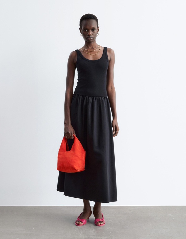 & Other Stories - Cotton Rib Tank Midi Dress