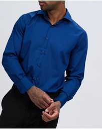 Van Heusen - Euro Tailored Fit Shirt Solid Poplin