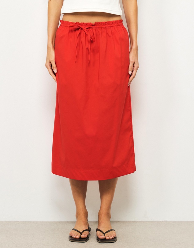 AERE - Bambi Cotton Column Midi Skirt