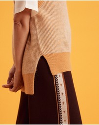 Banabae - Twilight Side Stripe Knit Pants - Ladies
