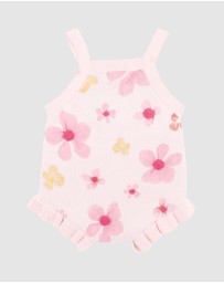 Fox & Finch - Grow Wild Knitted Flower Bodysuit - Babies
