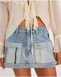 THE TALES - The Tales Reworked Denim Skirt