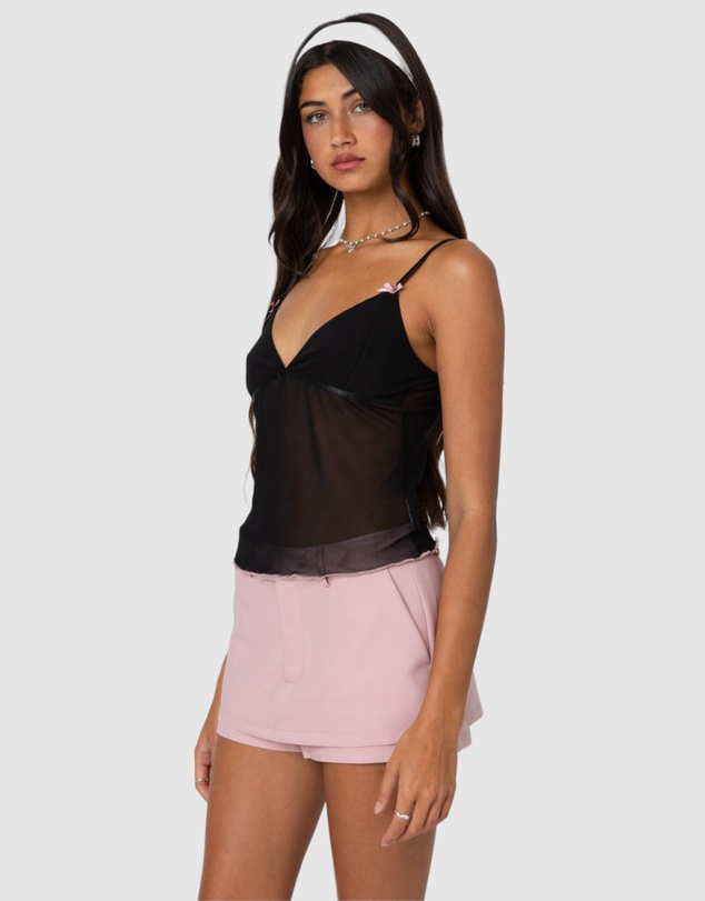 EDIKTED - Harriet Sheer Mesh Top