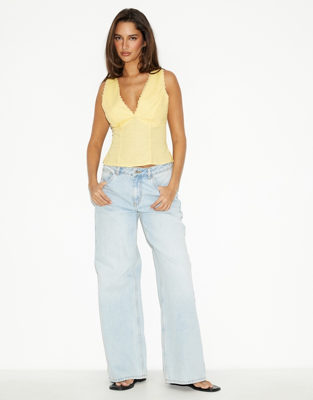 Dazie - Weekend Wine Linen Blend Top