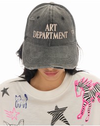 THE TALES - Destroyed Art Department Black Trucker Cap