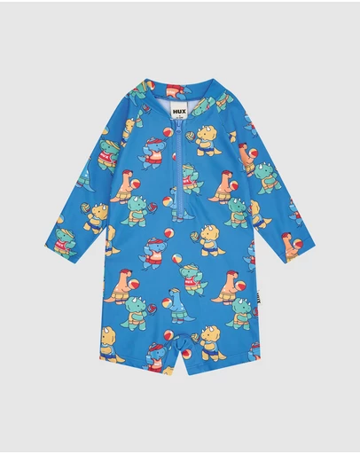Huxbaby - Beach Volleyball Dino Swimsuit - Babies-Kids