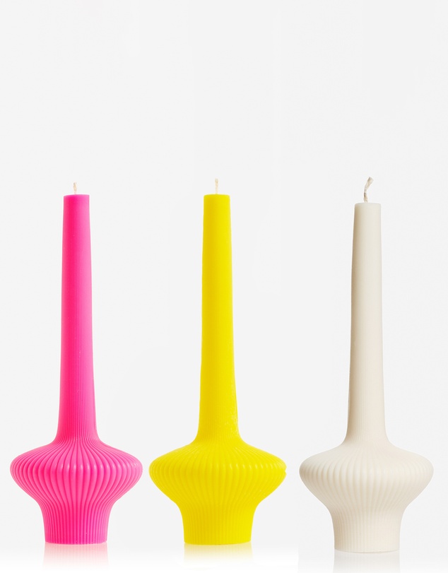 XRJ Celebrations - Pinnacle Candle Neon Pink