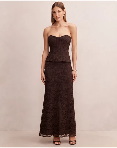 Forever New - Myla Lace Corset Maxi Dress