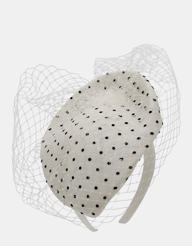Morgan & Taylor - Willow Fascinator in Ivory White
