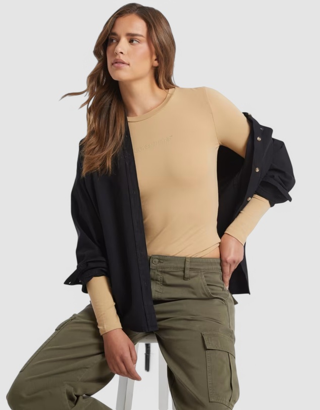 GUESS Jeans - GUESS JEANS Long Sleeve Bodysuit