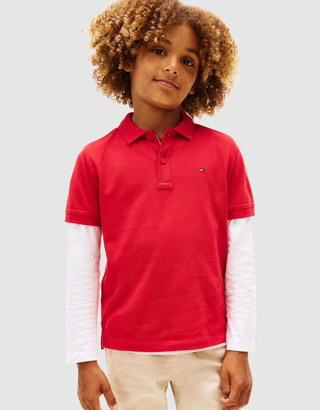 Tommy Hilfiger - Essential Flag Embroidery Regular Fit Polo - Kids