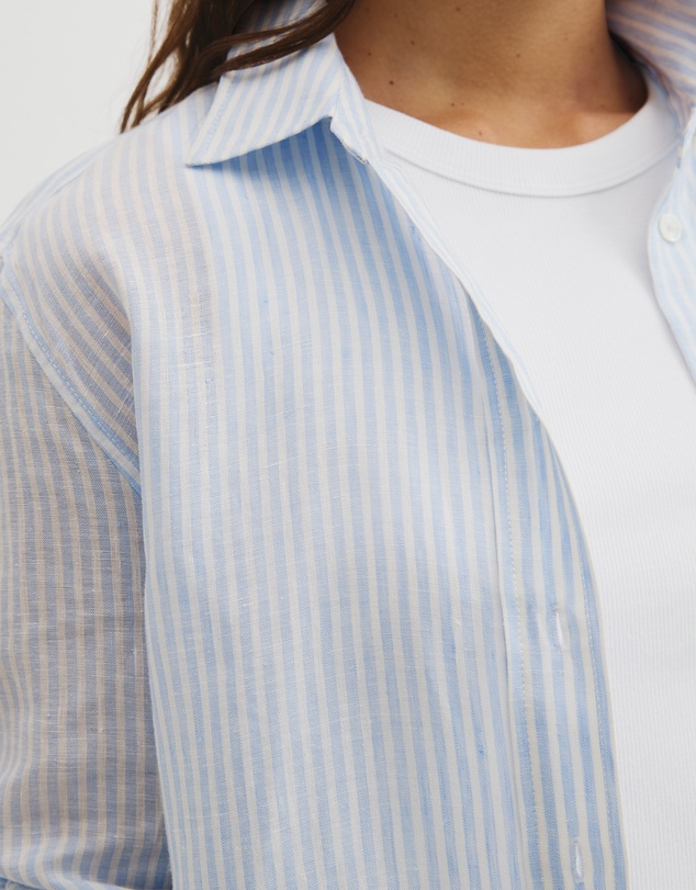 Country Road - Classic Linen Stripe Shirt